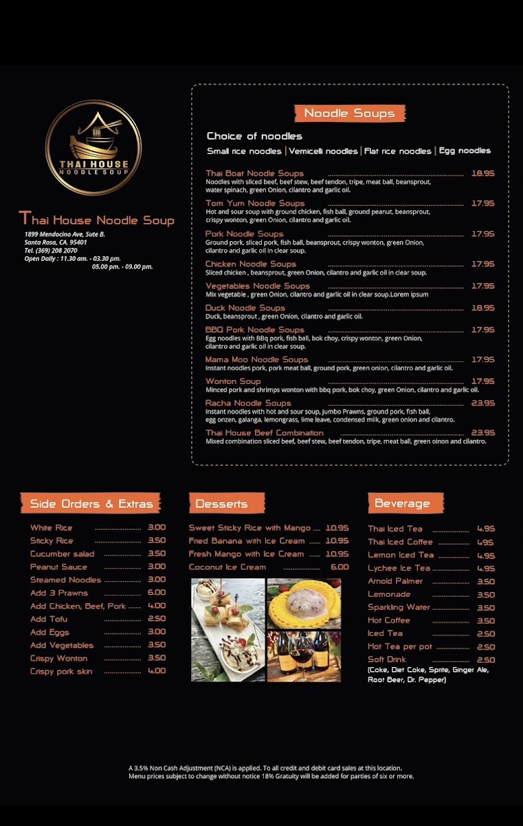 Thai House Noodle Soup Menu-2